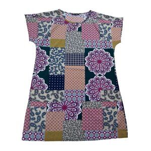Shein Patchwork Print Dress Size Large